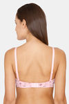 Rosaline Padded Non Wired 3/4th Coverage T-Shirt Bra - Hibiscus — thumbnail 3
