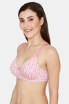 Rosaline Padded Non Wired 3/4th Coverage T-Shirt Bra - Powder Pink2 — thumbnail 3
