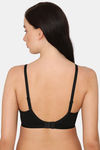 Rosaline Everyday Double Layered Non Wired 3/4th Coverage T-Shirt Bra - Jet Black — thumbnail 3