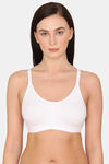 Rosaline Everyday Double Layered Non Wired 3/4th Coverage T-Shirt Bra - Bright White — thumbnail 1