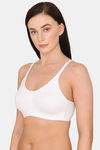 Rosaline Everyday Double Layered Non Wired 3/4th Coverage T-Shirt Bra - Bright White — thumbnail 2