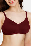 Rosaline Everyday Double Layered Non Wired 3/4th Coverage T-Shirt Bra - Syrah — thumbnail 4