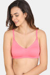 Rosaline Everyday Double Layered Non Wired 3/4th Coverage T-Shirt Bra - Fuchsia Pink — thumbnail 1