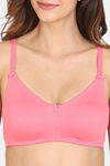 Rosaline Everyday Double Layered Non Wired 3/4th Coverage T-Shirt Bra - Fuchsia Pink — thumbnail 4
