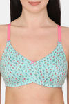 Rosaline Everyday Double Layered Non Wired 3/4th Coverage T-Shirt Bra - Aqua Splash — thumbnail 4