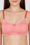 Rosaline Everyday Double Layered Non-Wired 3/4th Coverage T-Shirt Bra - Lollipop2 — thumbnail 4