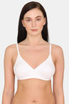 Rosaline Everyday Double Layered Non Wired Medium Coverage T-Shirt Bra With Multiway Back Strap - White — thumbnail 1