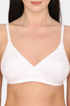Rosaline Everyday Double Layered Non Wired Medium Coverage T-Shirt Bra With Multiway Back Strap - White — thumbnail 4