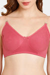 Rosaline Everyday Double Layered Non-Wired Medium Coverage T-Shirt Bra With Transparent Straps - Malaga — thumbnail 4
