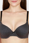 Rosaline Wired Medium Coverage Push Up Bra - Anthracite2 — thumbnail 4