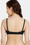 Rosaline Padded Non Wired 3/4th Coverage T-Shirt Bra - Anthracite — thumbnail 2