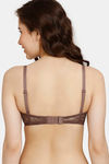 Rosaline Padded Non Wired 3/4th Coverage Lace Bra - Nutmeg — thumbnail 2