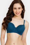 Rosaline Padded Wired 3/4th Coverage T-Shirt Bra - Poseidon — thumbnail 1