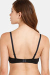 Rosaline Padded Wired 3/4th Coverage T-Shirt Bra - Anthracite — thumbnail 2