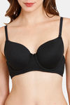 Rosaline Padded Wired 3/4th Coverage T-Shirt Bra - Anthracite — thumbnail 4