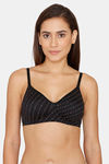 Rosaline Everyday Double Layered Non Wired 3/4th Coverage T-Shirt Bra - Anthracite — thumbnail 1