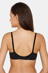 Rosaline Everyday Double Layered Non Wired 3/4th Coverage T-Shirt Bra - Anthracite — thumbnail 3