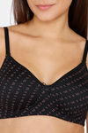 Rosaline Everyday Double Layered Non Wired 3/4th Coverage T-Shirt Bra - Anthracite — thumbnail 4