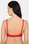 Rosaline Everyday Double Layered Non Wired 3/4th Coverage T-Shirt Bra - Red Alert — thumbnail 3