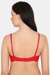 Rosaline Padded Non Wired 3/4th Coverage T-Shirt Bra - Barbados Cherry — thumbnail 3