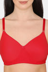 Rosaline Padded Non Wired 3/4th Coverage T-Shirt Bra - Barbados Cherry — thumbnail 4