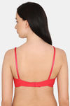 Rosaline Padded Non Wired 3/4th Coverage T-Shirt Bra - Calypso Coral — thumbnail 3