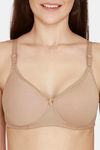 Rosaline Padded Non Wired 3/4th Coverage T-Shirt Bra - Nude — thumbnail 4