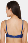 Rosaline Padded Non Wired 3/4th Coverage T-Shirt Bra - Royal Blue — thumbnail 3