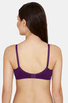 Rosaline Everyday Double Layered Non Wired Medium Coverage T-Shirt Bra - Purple Potion — thumbnail 3