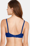 Rosaline Everyday Double Layered Non-Wired 3/4th Coverage T-Shirt Bra - Blue Depth — thumbnail 2