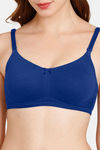 Rosaline Everyday Double Layered Non-Wired 3/4th Coverage T-Shirt Bra - Blue Depth — thumbnail 4