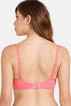 Rosaline Everyday Double Layered Non-Wired 3/4th Coverage T-Shirt Bra - Pink Lemonade — thumbnail 2