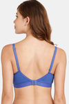 Rosaline Everyday Double Layered Non-Wired 3/4th Coverage T-Shirt Bra - Amparo Blue — thumbnail 2