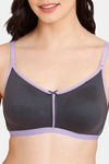 Rosaline Everyday Double Layered Non Wired 3/4th Coverage T-Shirt Bra - Forged Iron — thumbnail 4