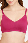 Rosaline Everyday Double Layered Non Wired 3/4th Coverage T-Shirt Bra - Festival Fuschia — thumbnail 4