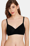 Rosaline Padded Non-Wired 3/4th Coverage T-Shirt Bra - Anthracite — thumbnail 1