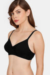Rosaline Padded Non-Wired 3/4th Coverage T-Shirt Bra - Anthracite — thumbnail 2