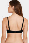 Rosaline Padded Non-Wired 3/4th Coverage T-Shirt Bra - Anthracite — thumbnail 3