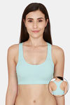 Rosaline Everyday Double Layered Non Wired Medium Coverage T-Shirt Bra - Aqua — thumbnail 1