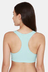 Rosaline Everyday Double Layered Non Wired Medium Coverage T-Shirt Bra - Aqua — thumbnail 2