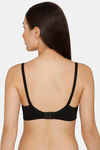 Rosaline Padded Non Wired 3/4th Coverage T-Shirt Bra - Jet Black — thumbnail 3