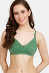 Rosaline Everyday Double Layered Non Wired 3/4th Coverage T-Shirt Bra - Fairway — thumbnail 1
