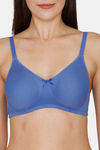 Rosaline Everyday Double Layered Non Wired 3/4th Coverage T-Shirt Bra - Amparo Blue — thumbnail 4