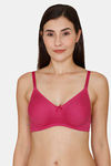 Rosaline Everyday Double Layered Non Wired 3/4th Coverage T-Shirt Bra - Fuchsia Red — thumbnail 1
