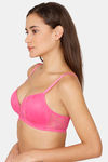 Rosaline Padded Non Wired Medium Coverage T-Shirt Bra - Raspberry Rose — thumbnail 2