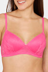 Rosaline Padded Non Wired Medium Coverage T-Shirt Bra - Raspberry Rose — thumbnail 4