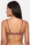 Rosaline Padded Wired 3/4th Coverage T-Shirt Bra - Nutmeg — thumbnail 3