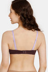 Rosaline Padded Wired 3/4th Coverage T-Shirt Bra - Fig — thumbnail 2