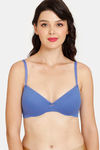 Rosaline Padded Non-Wired Medium Coverage T-Shirt Bra - Amparo Blue — thumbnail 1