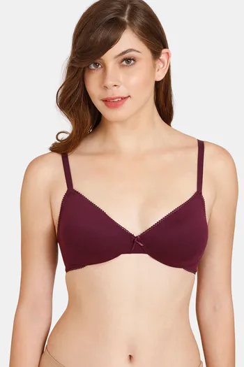 Rosaline Padded Non-Wired Medium Coverage T-Shirt Bra - Winter Bloom